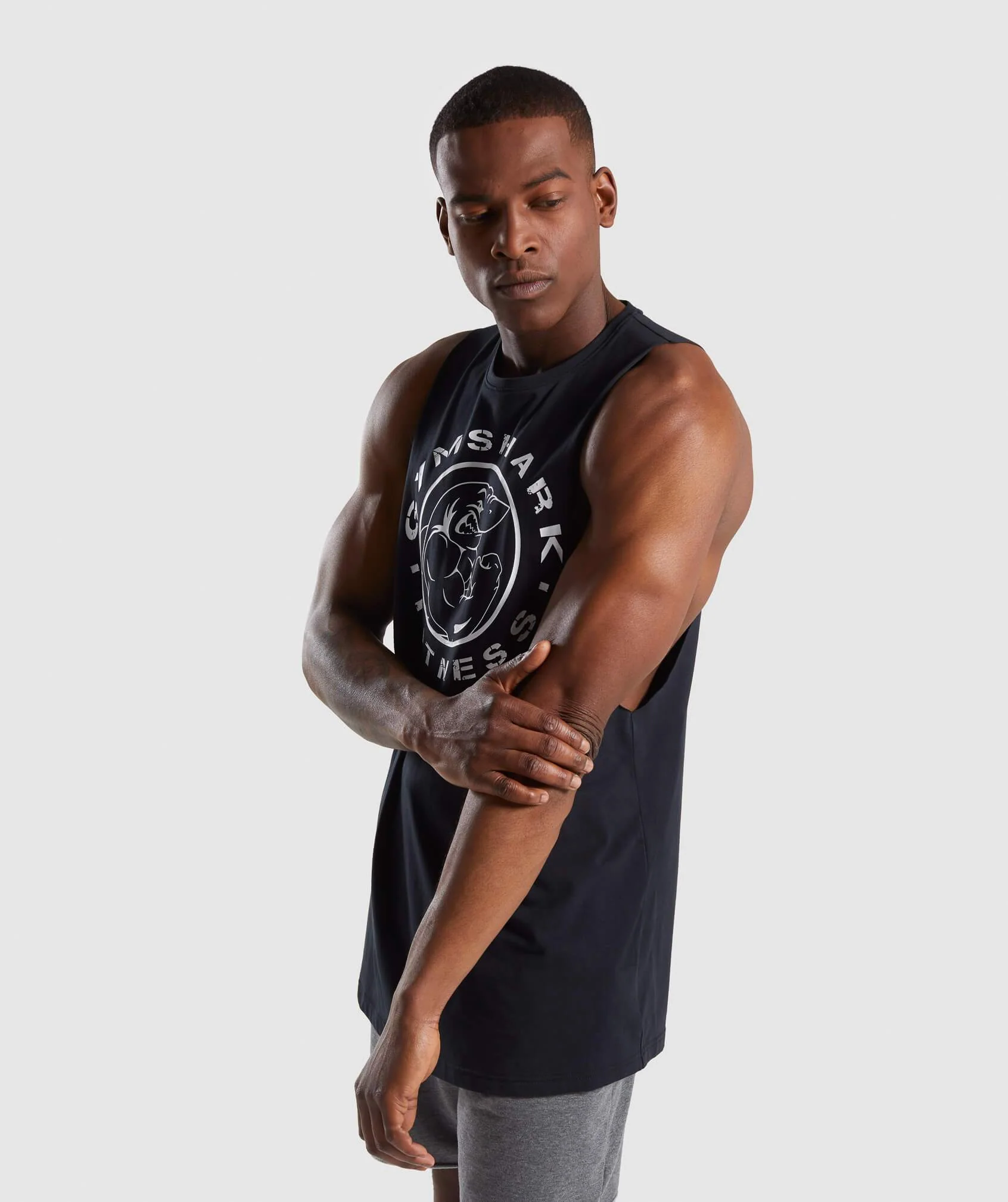 Gymshark Legacy Drop Armhole Tank - Black - Image 3