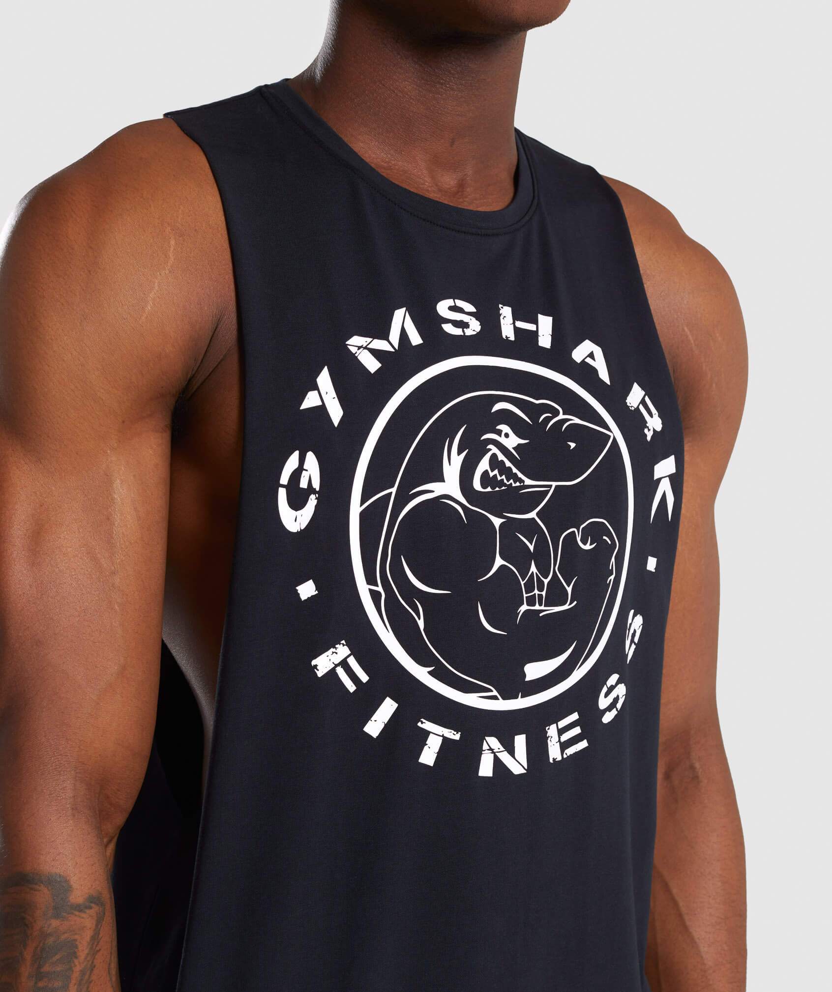 Gymshark Legacy Drop Armhole Tank - Black - Image 5