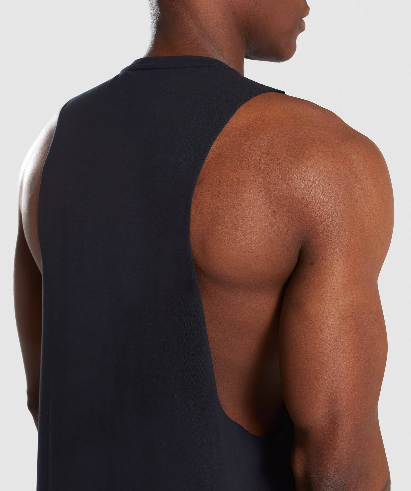Gymshark Legacy Drop Armhole Tank - Black - Image 6