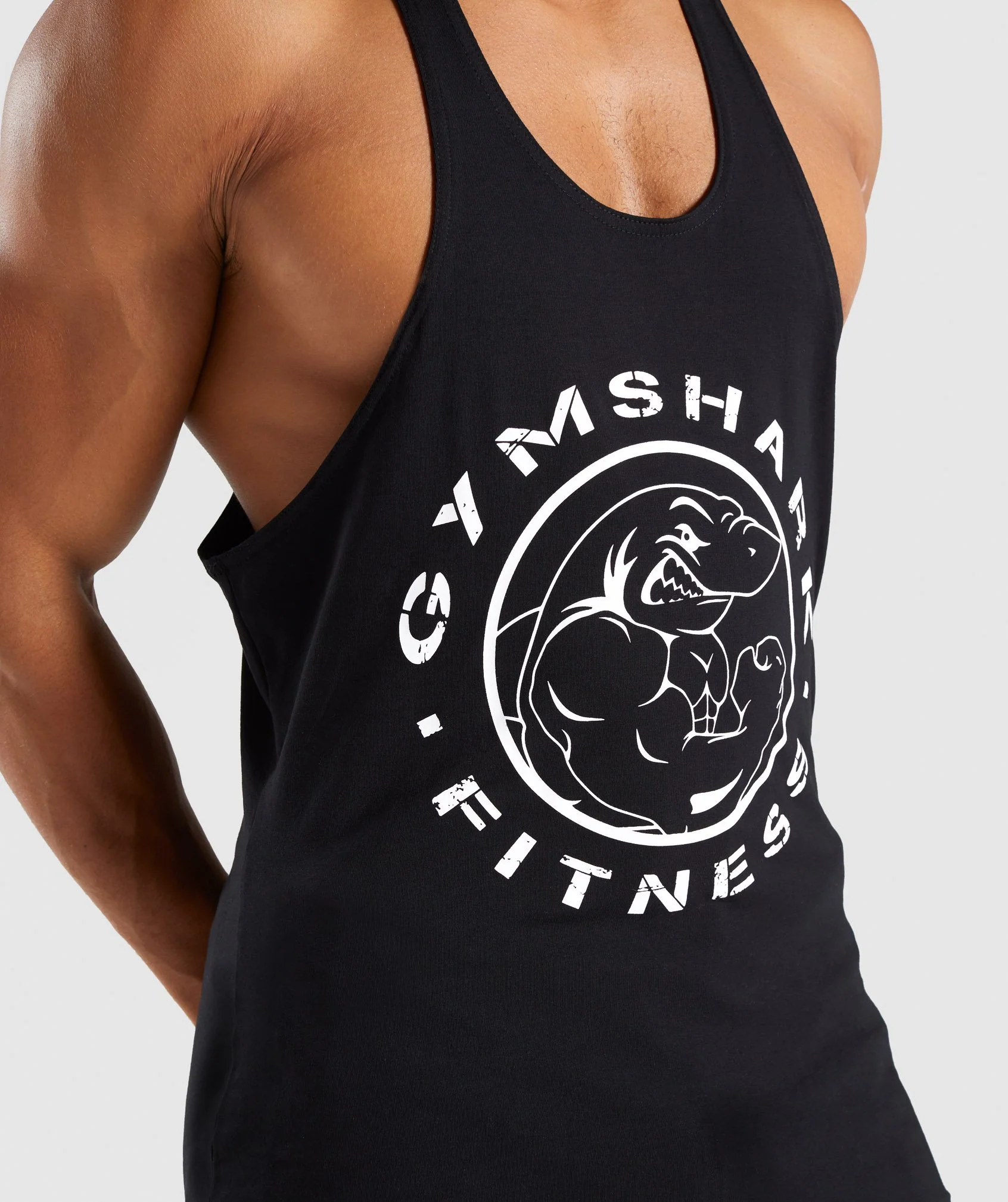 Gymshark Legacy Stringer - Black - Image 6