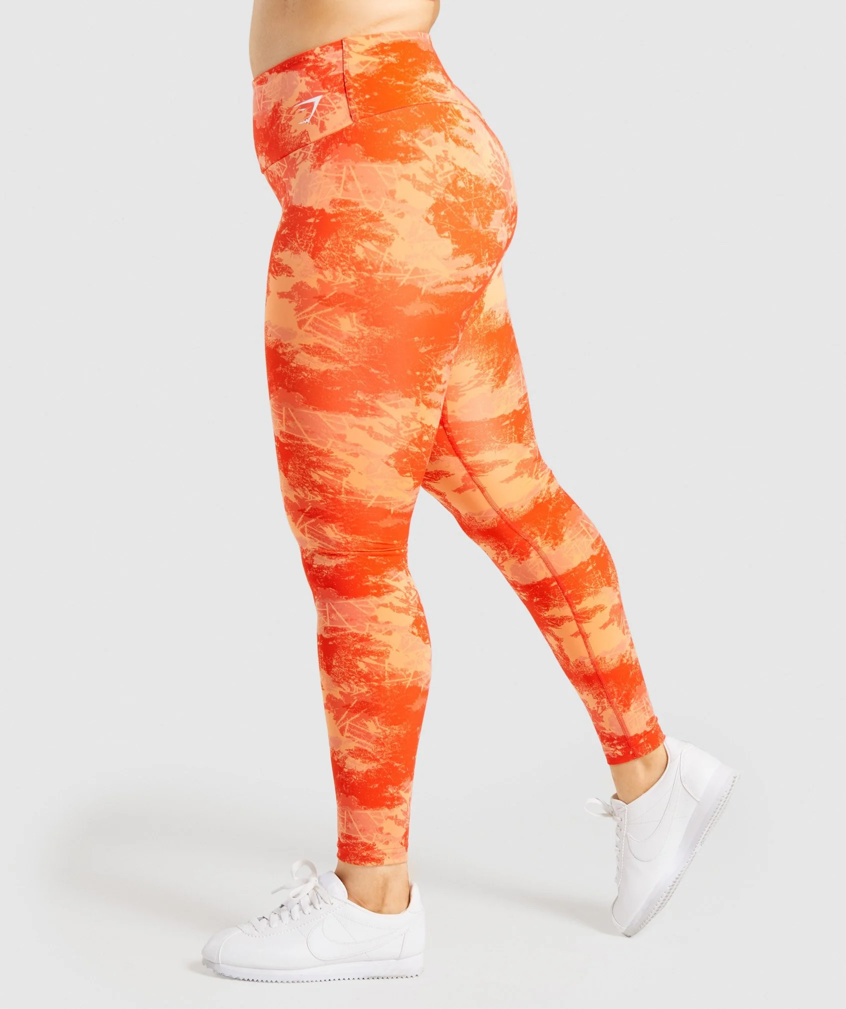 Gymshark Training Leggings - Orange Camo Print - Image 3